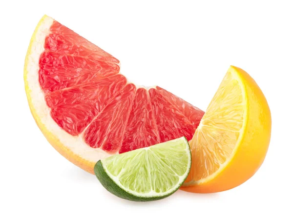 Barevné citrusové řezy — Stock fotografie