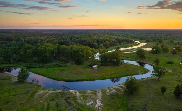 Paysage fluvial biélorusse — Photo