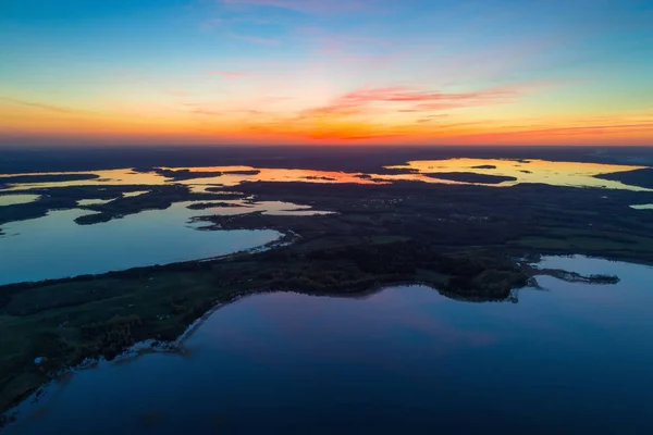 夜のブラスラウ湖 — ストック写真