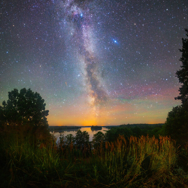 Starry night in summer