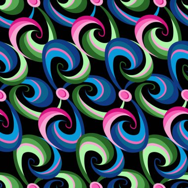 Soyut sorunsuz boya bukleler desen