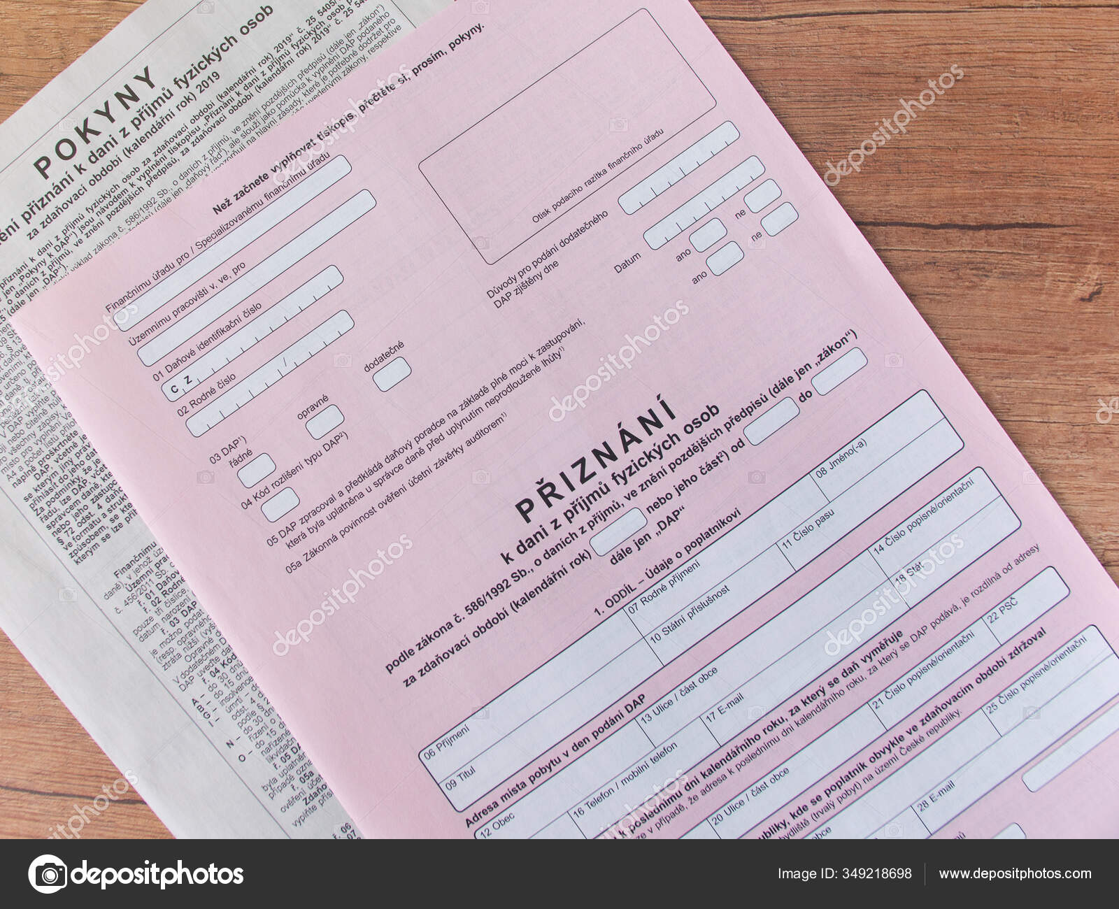 Czech Republic Prague February 2020 Tax Form Czech Declaration