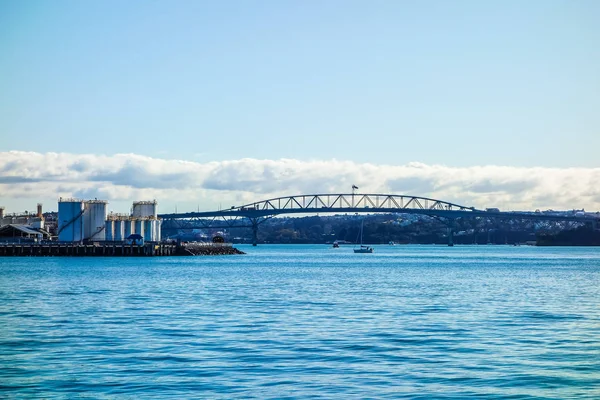 HDR Puente portuario en Auckland — Foto de Stock
