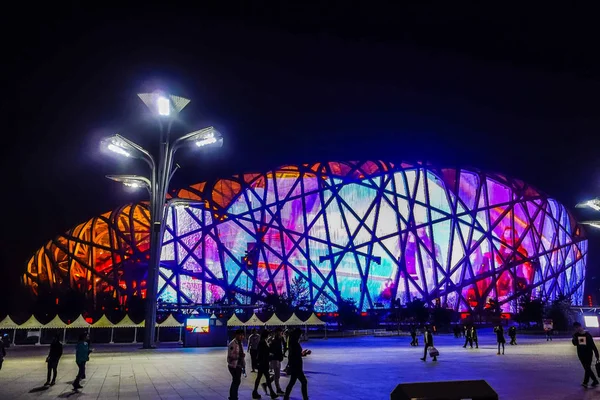 HDR Národní stadion v Pekingu — Stock fotografie