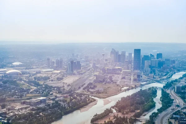 Pohled na HDR Calgary — Stock fotografie