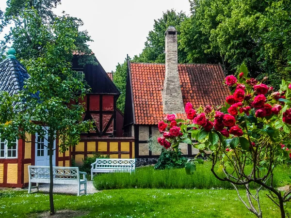 HDR Starówka Aarhus w Danii — Zdjęcie stockowe