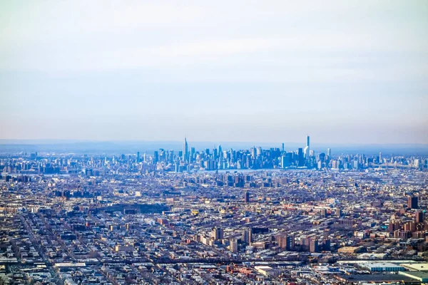 HDR Вид с воздуха на Нью-Йорк — стоковое фото