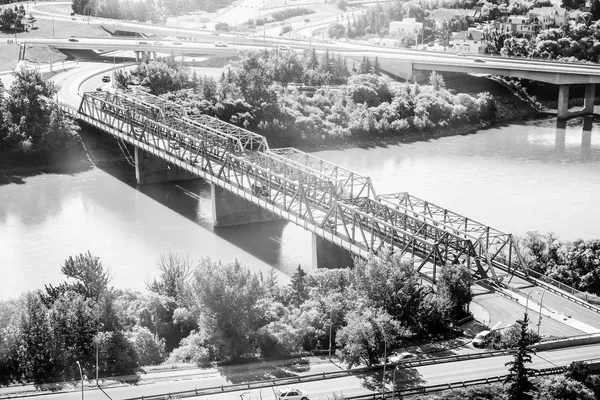 HDR North Saskatchewan River v Edmontonu — Stock fotografie