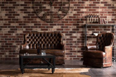 Modern erkeksi çalışma odası