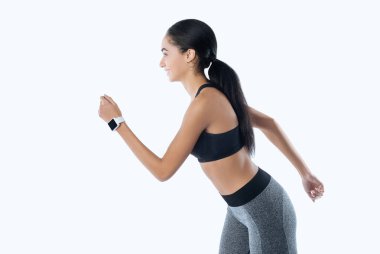 Çalışırken olumlu memnun kadın