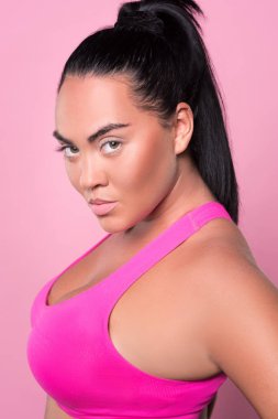 Seksi melez kadın yakın çekim