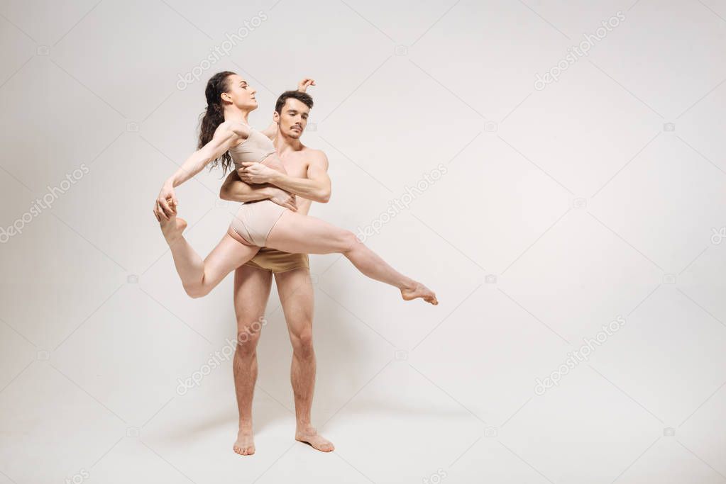 Proficient young ballet dancers