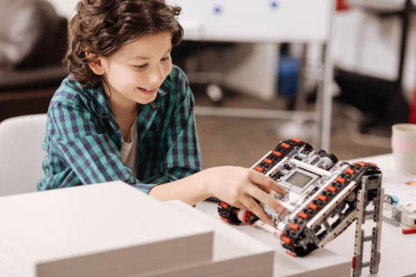 Robô de programação infantil inteligente — Fotografia de Stock