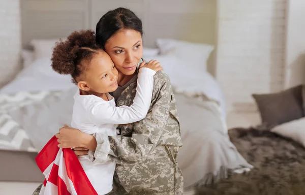 Loving family happy being reunited — Stock Photo, Image