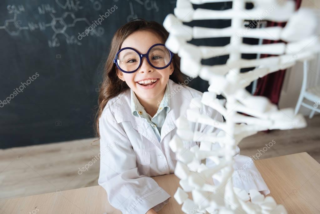 scientist exploring DNA