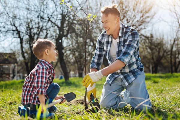 Männliche Familienmitglieder verbringen Zeit — Stockfoto