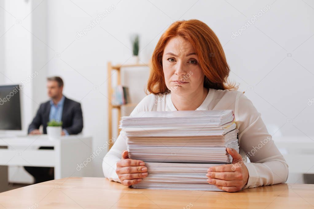 Charming sincere lady impressed with the workload