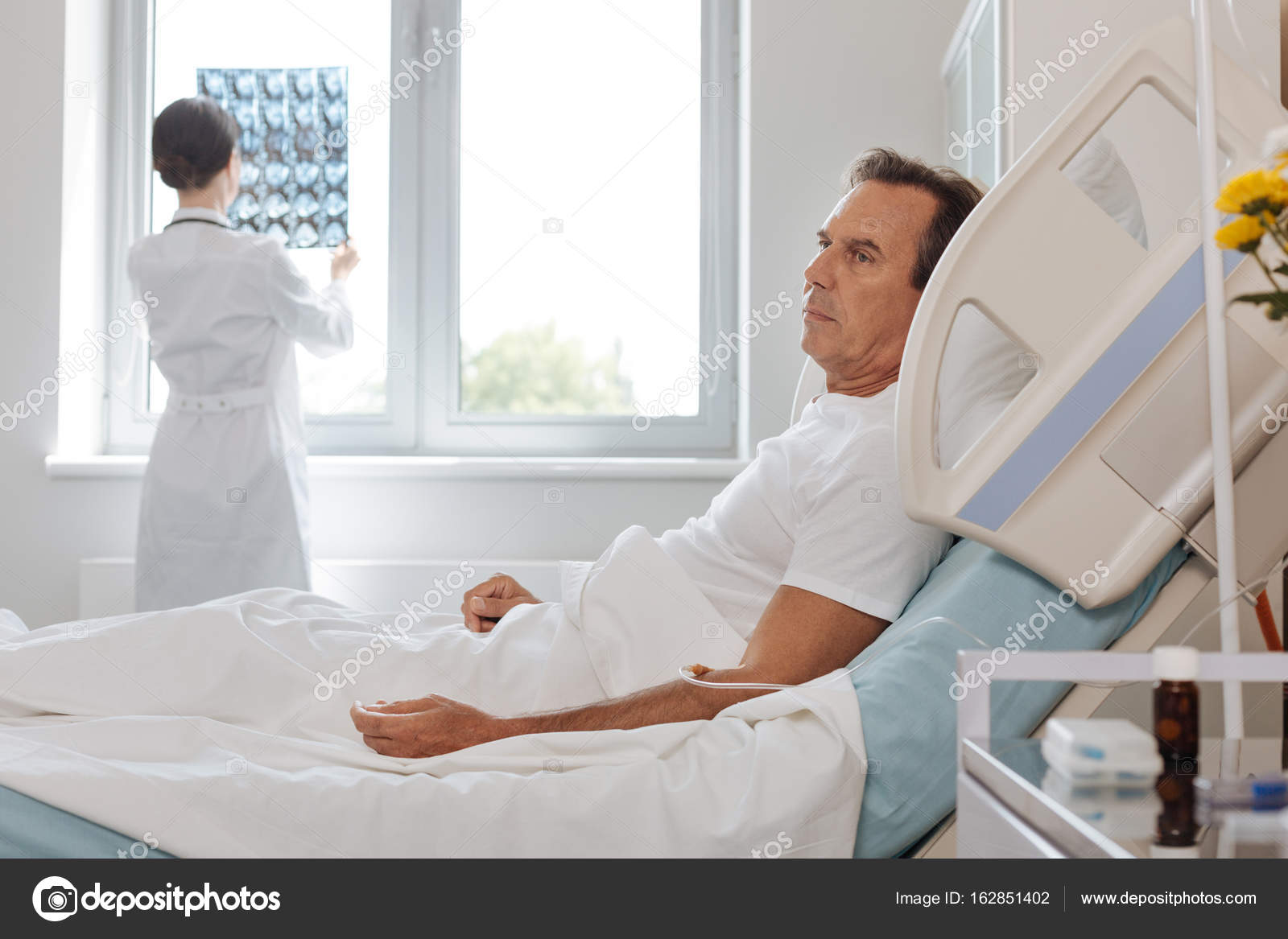 wallpapers Man Laying In Hospital Bed https depositphotos com 162851402 stock photo adult man lying on hospital html