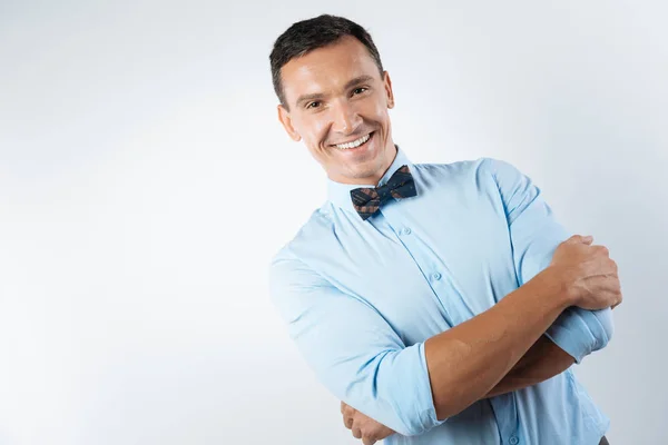 Cheerful nice man feeling happy — Stock Photo, Image