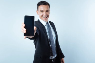 Modern yenilikçi akıllı telefon seçici odak