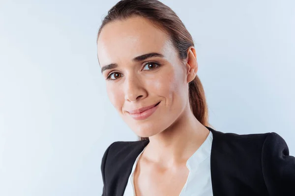 Portrait of a nice pleasant woman — Stock Photo, Image