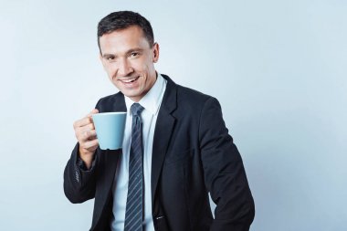 kahve içme başarılı iş adamı