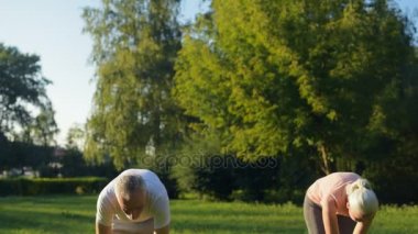 Nefes egzersizleri zevk hoş yaşlı çift