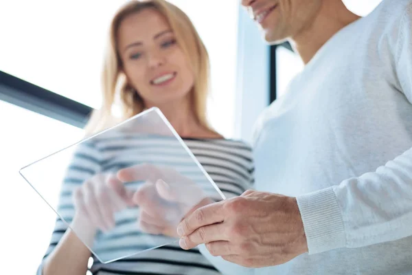 Selektivní fokus moderní digitální zařízení — Stock fotografie