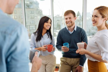 Çay molası rahat iş arkadaşları