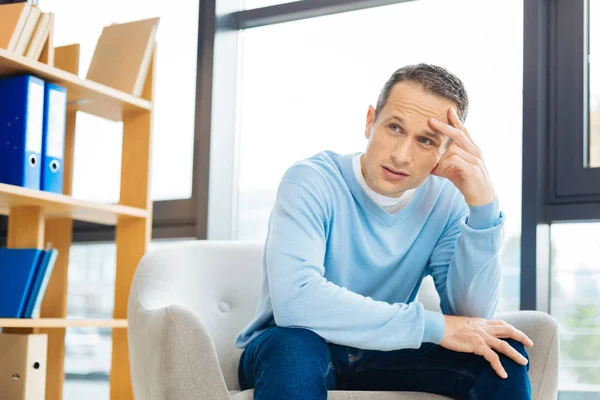 Man thinking about his life — Stock Photo, Image