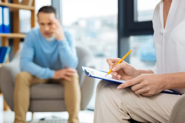 Selectieve aandacht van psychologen notities — Stockfoto