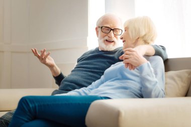 Mutlu çift zevk ile vakit