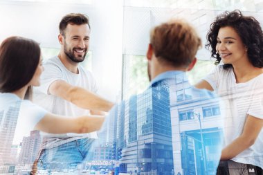 Hoş takım eller bir arada tutma