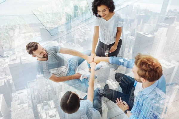 Vista superior de los jóvenes profesionales — Foto de Stock