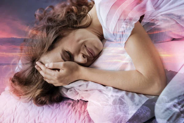 Worried woman going to cry — Stock Photo, Image