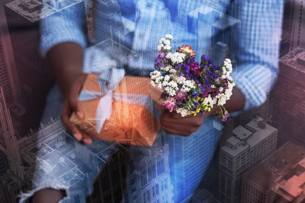 Primer plano de un pequeño ramo de flores —  Fotos de Stock