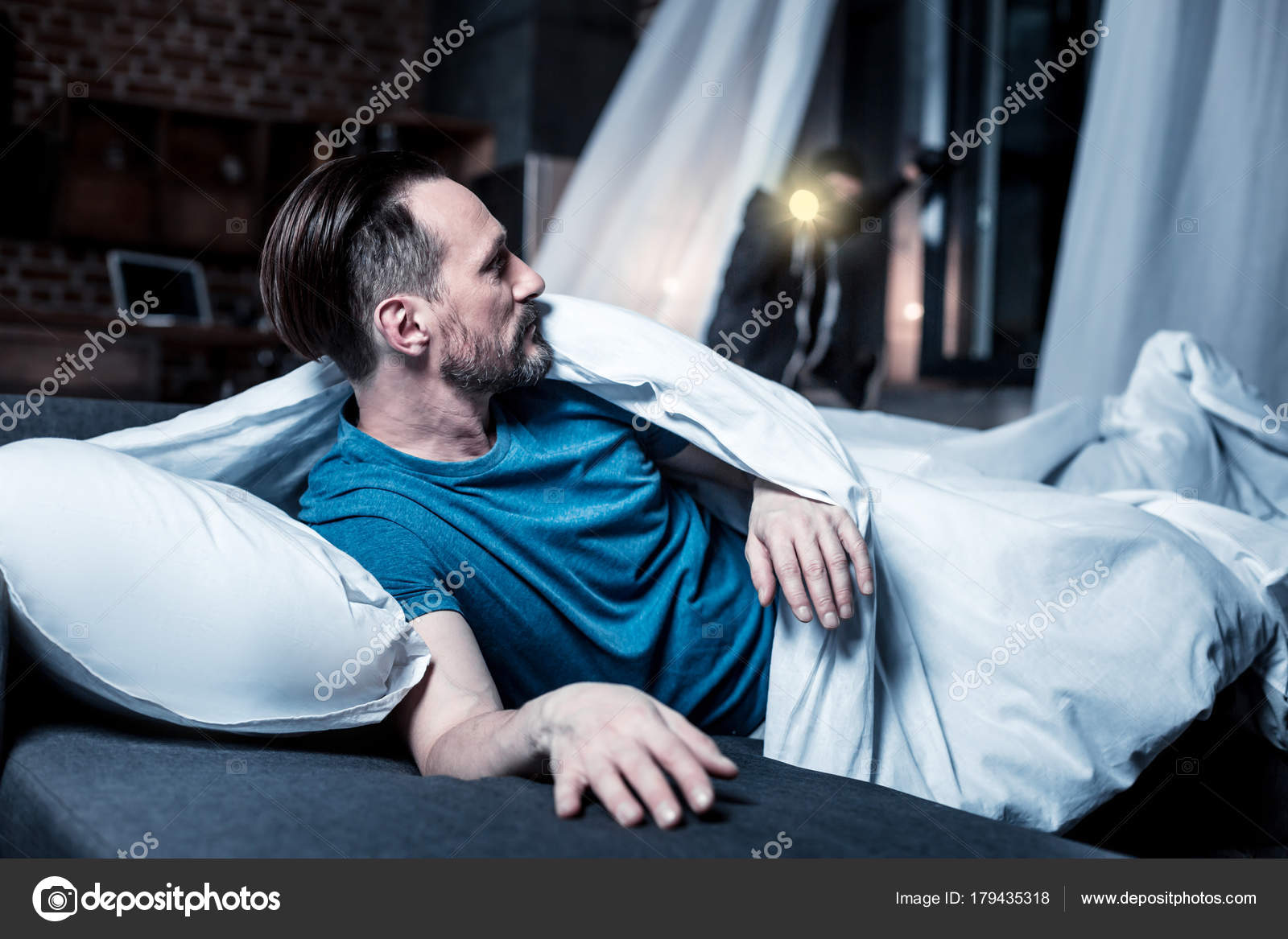 Ein Mann mit Angst