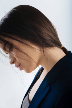 Tüm stres inkar sakin musing kadın