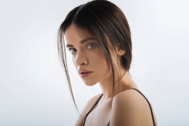 Esmer tatlı kadın korkuttu