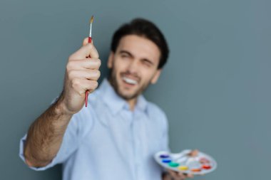 Seçici odak bir fırça