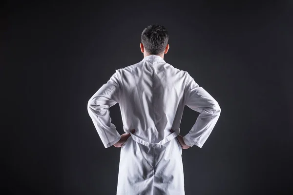 Professional nice man standing in the lab — Stock Photo, Image