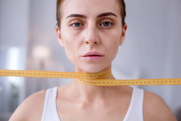 Portrait of a sad young woman — Stock Photo, Image