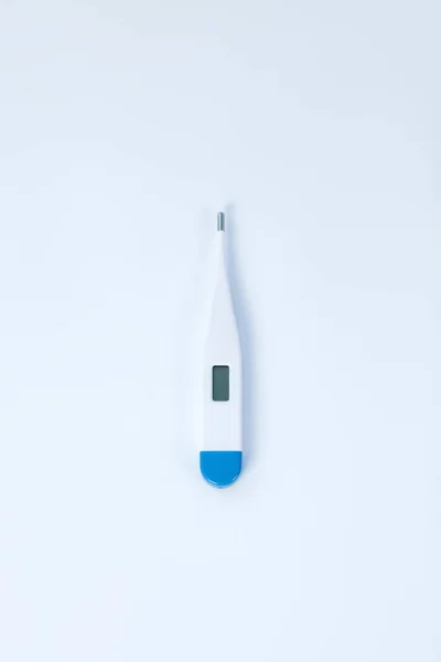 Close-up foto van een witte digitale thermometer — Stockfoto