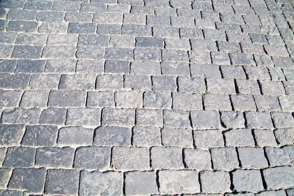 Vista Sobre Granito Gris Pavimentación Forma Cuadrada Piedra Textura Fondos — Foto de Stock