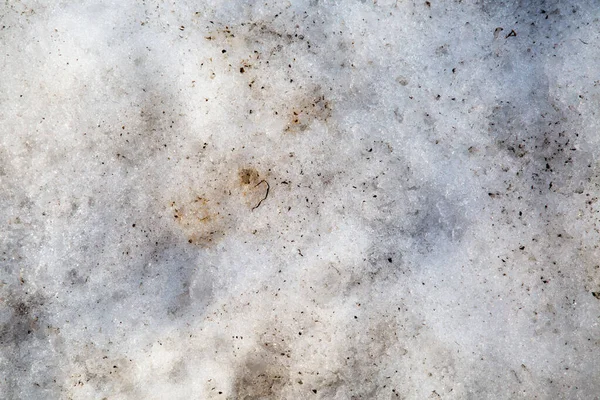Kontekst Zeszłorocznego Śniegu Mieście Wczesną Wiosną Tła Tekstury — Zdjęcie stockowe
