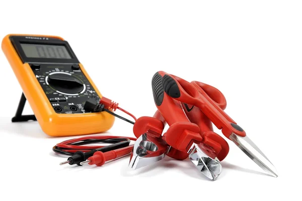 İş ekipmanları bir WHI üzerinde elektrik yükleme Close-Up