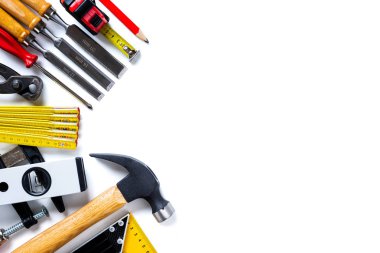 Marangozun iş aletleri. Marangozluk.