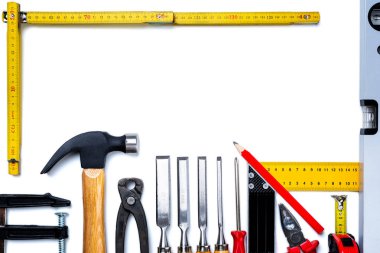 Marangozun iş aletleri. Marangozluk.