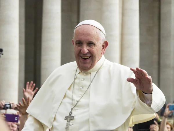Paus Francis in Vaticaan Stockfoto