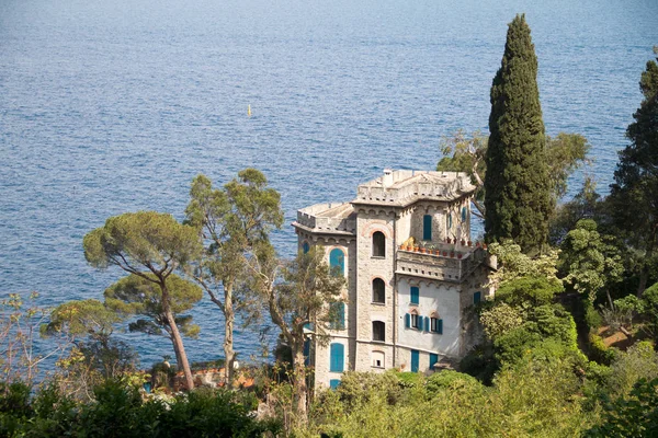 Castelo Portofino Itália — Fotografia de Stock